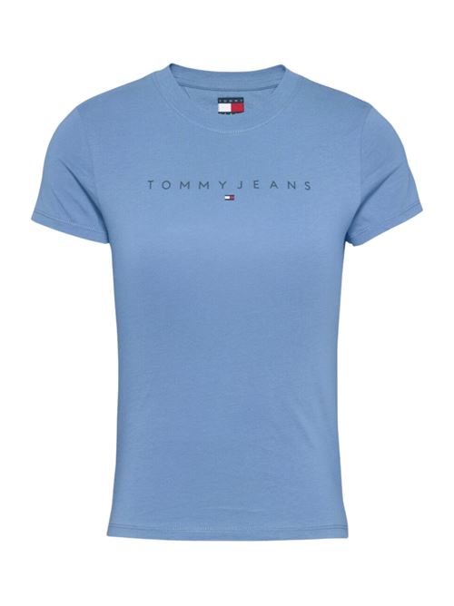T-shirt azzurra in cotone Tommy Jeans | DW0DW20315DY6